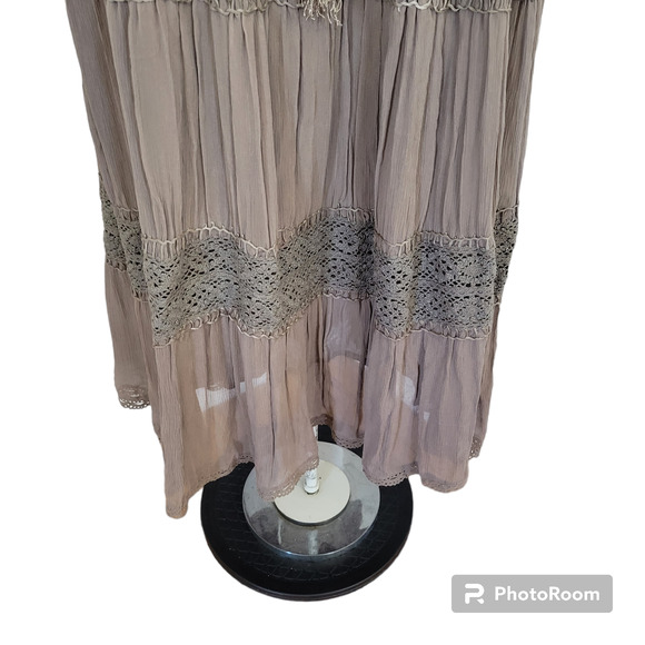 Zara Woman Chiffon Bohemian Sheath Dress - Picture 8 of 10